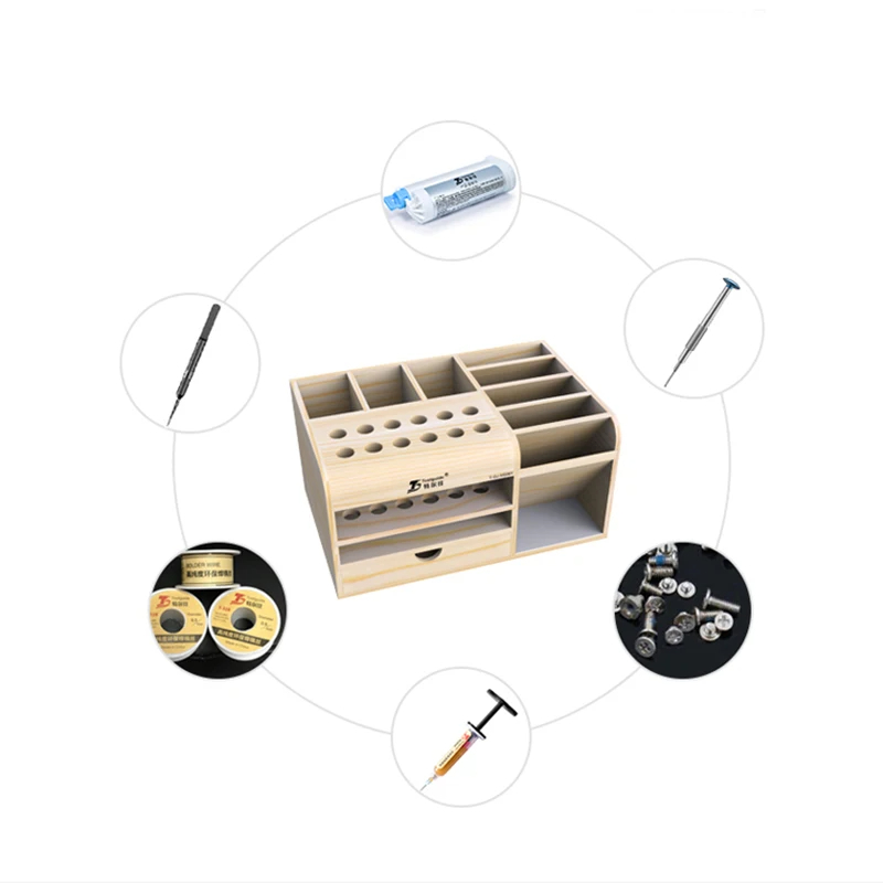 Toolguide Wooden Storage Box S - огляд і ціна Electronics Repair Table